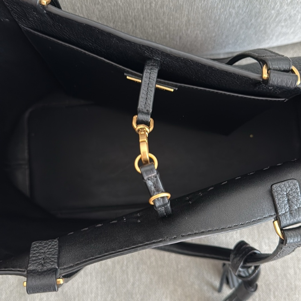 Tory Burch Black Leather Tote - Picture 5 of 5